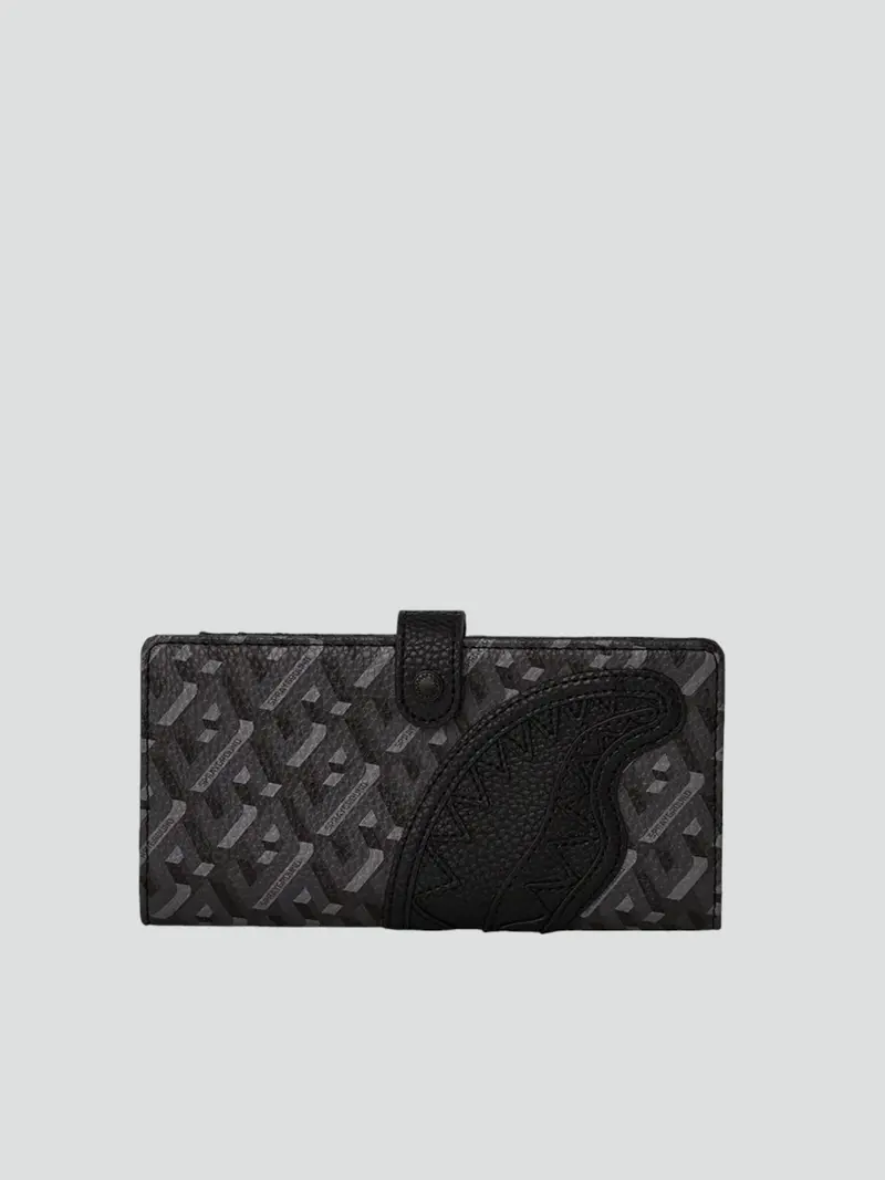 SPRAYGROUND PORTAFOGLI BLACKOUT CON LOGO ICONICO W6489