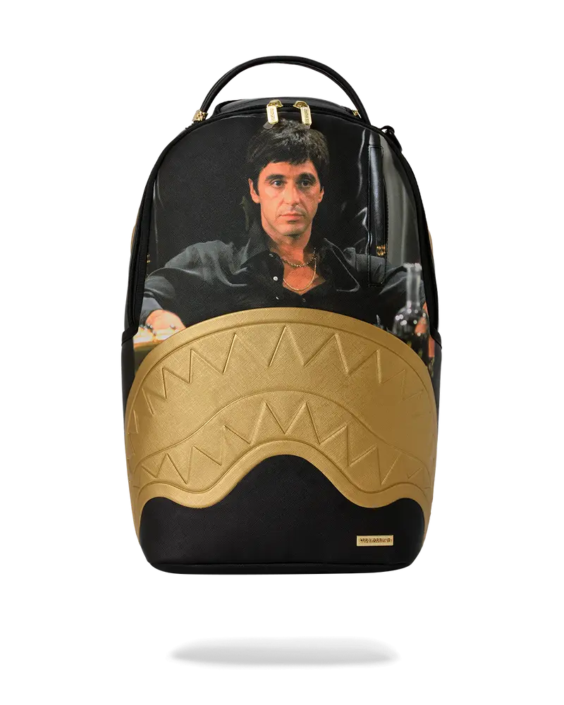 SPRAYGROUND SCARFACE GOLD EMBOSSED ZAINO B9555