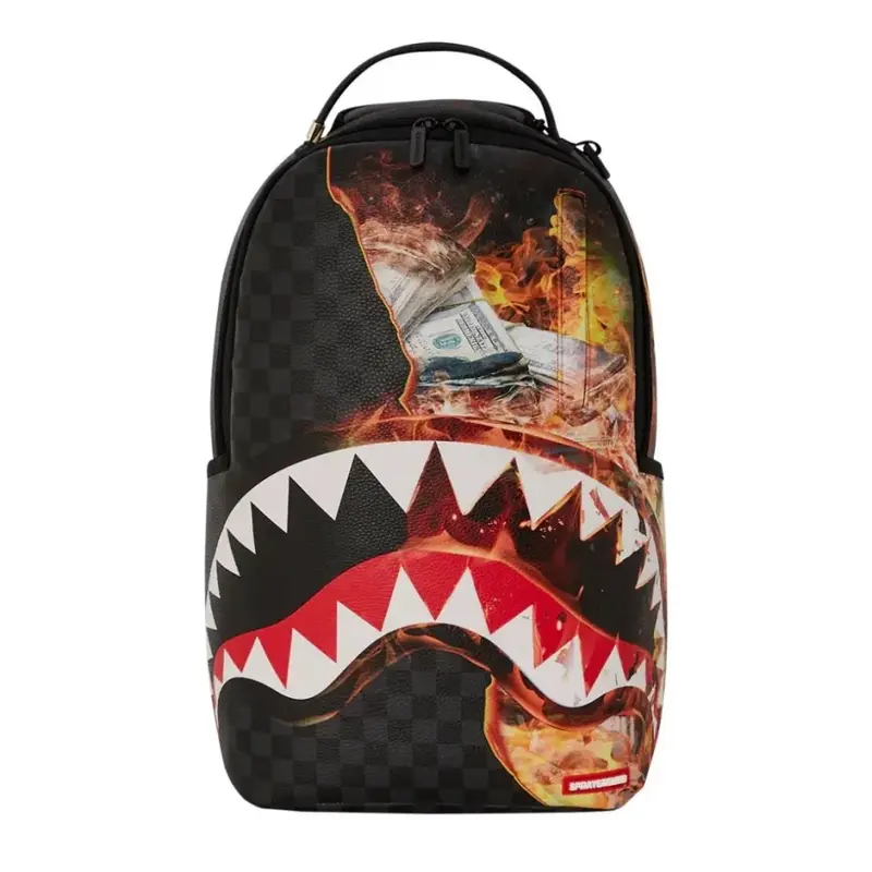 SPRAYGROUND ZAINO SHARK CHECK CON LOGO ICONICO B6358