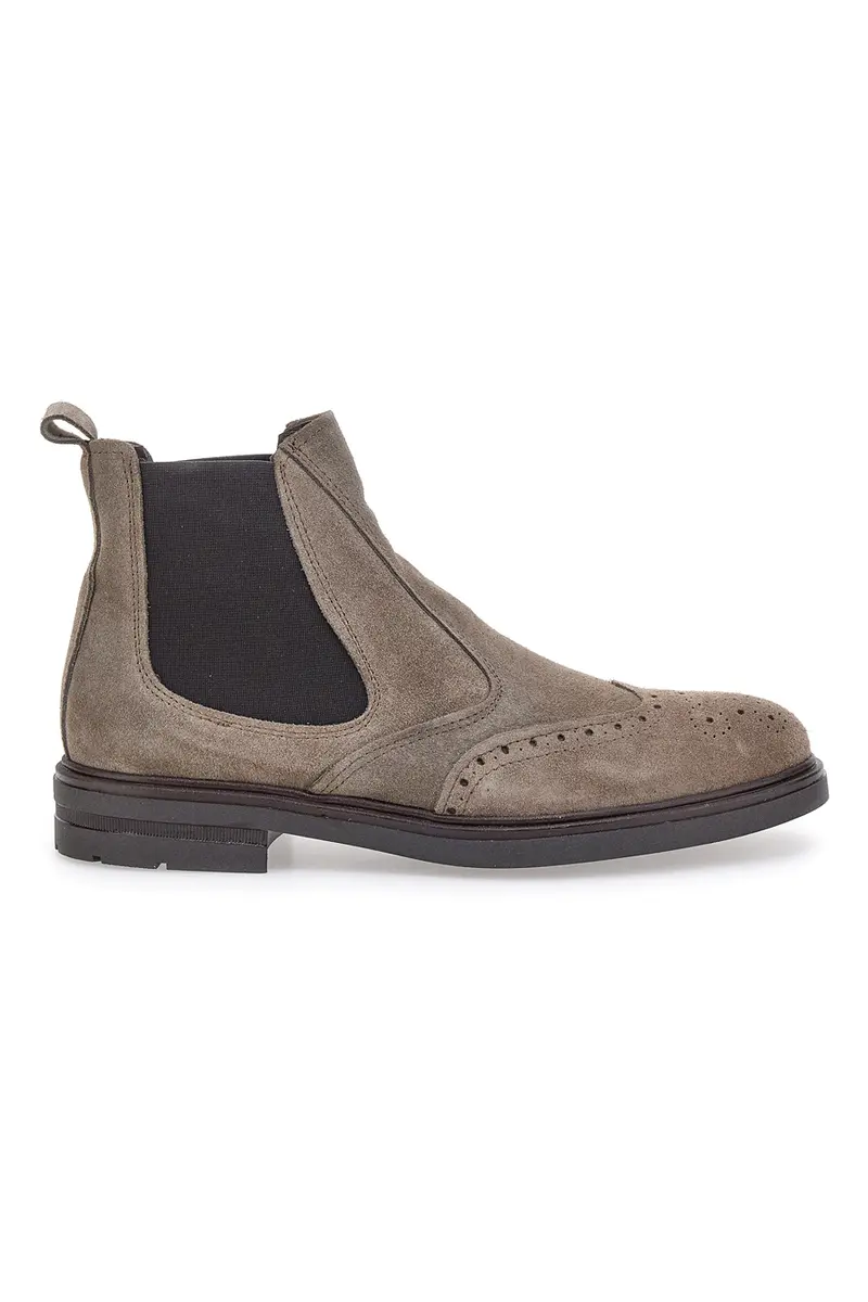 Stivaletti Beatles Beige In Vera Pelle Pittarello Class 044