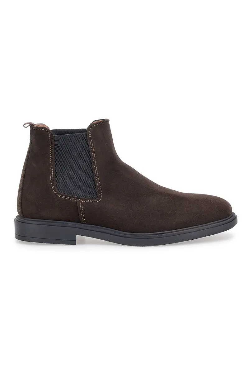 Stivaletti Beatles Marroni in Vera Pelle con Elastici Laterali MAX DILLAN 6991