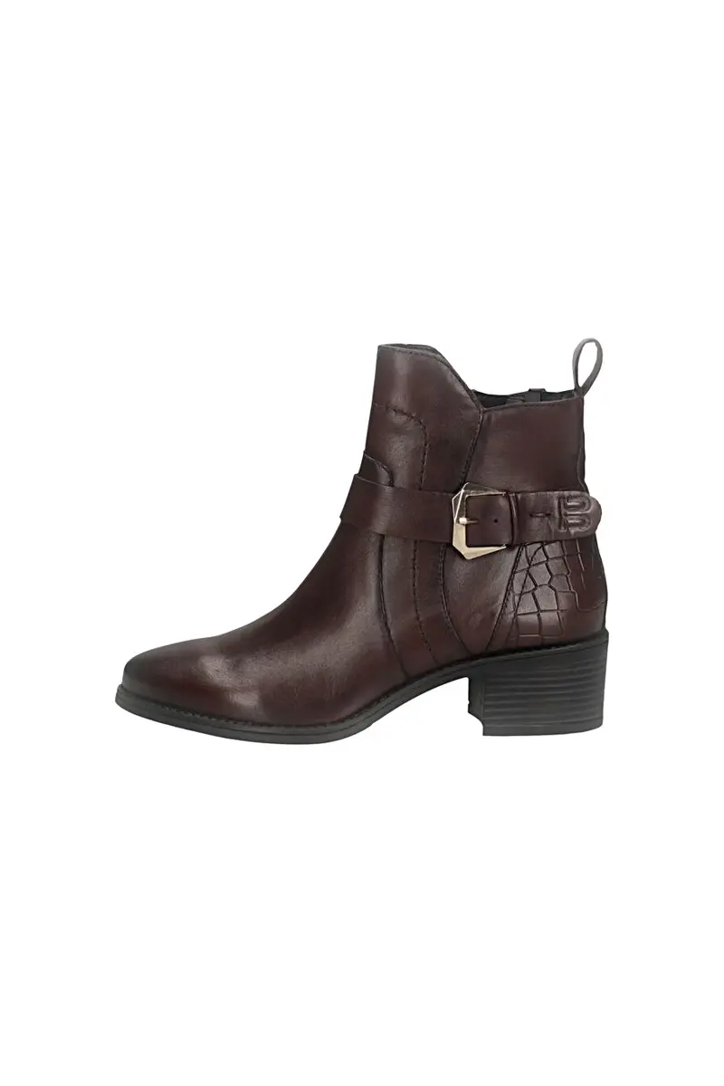 Stivaletti bordeaux in pelle caldi con fibbia Bagatt D15AMQ374000