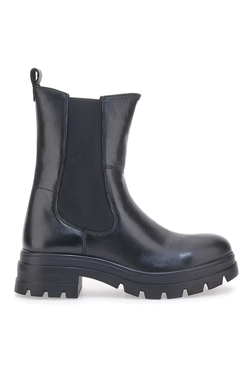 Stivaletti Chelsea Boots Neri  Vera Pelle Pittarello 14110