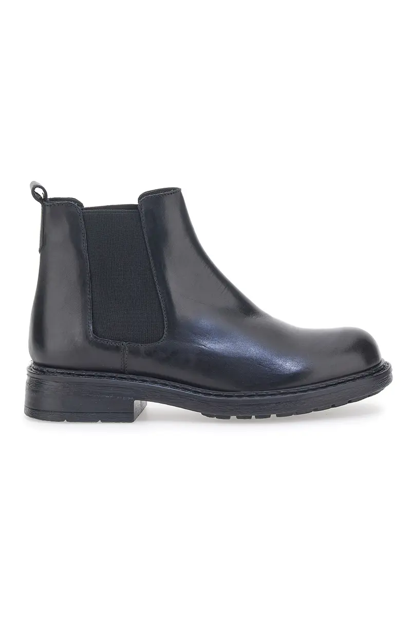 Stivaletti Chelsea in Vera Pelle Pittarello 1514853 Neri