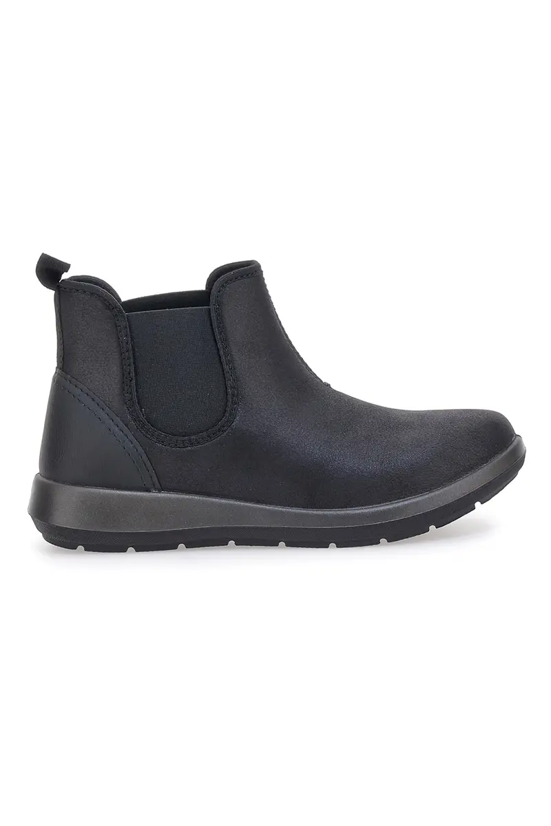 Stivaletti neri con inserti elastici e suola flessibile Inblu 70 WG