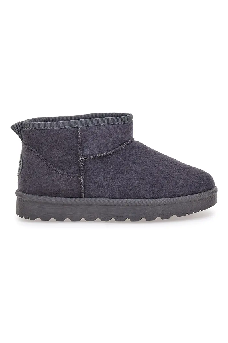 Stivaletti pantofola grigio scuro con interno in pelo Pittarello Love PK1699D