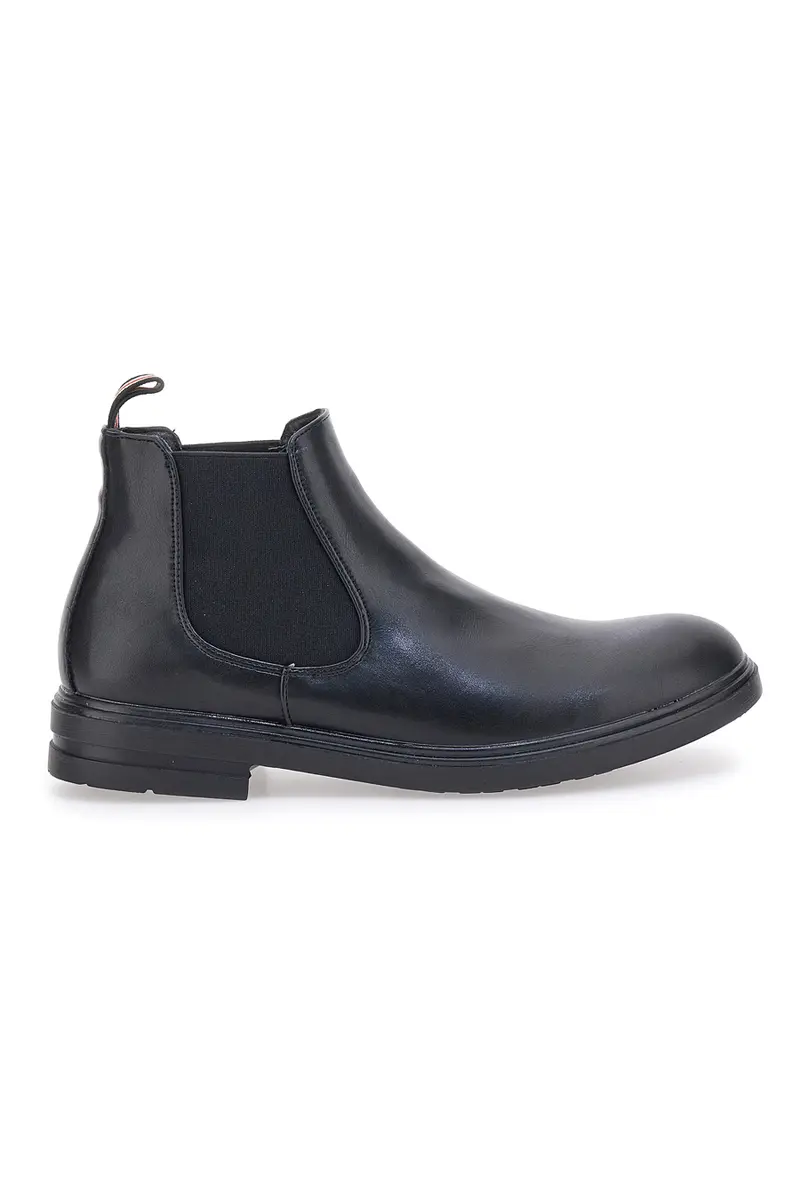 Stivaletto nero con elastici laterali JOHES LAND 180141