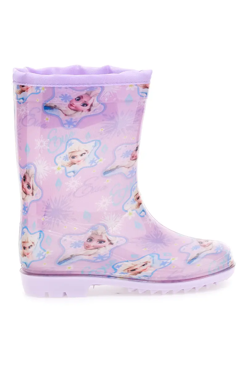 Stivali pioggia lilla con stampa Frozen e coulisse Frozen D4310686S02