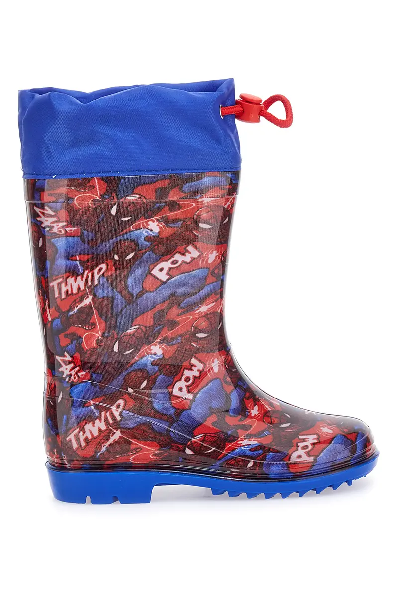 Stivali pioggia multicolor con stampa Spiderman e coulisse Spiderman R1310587S02