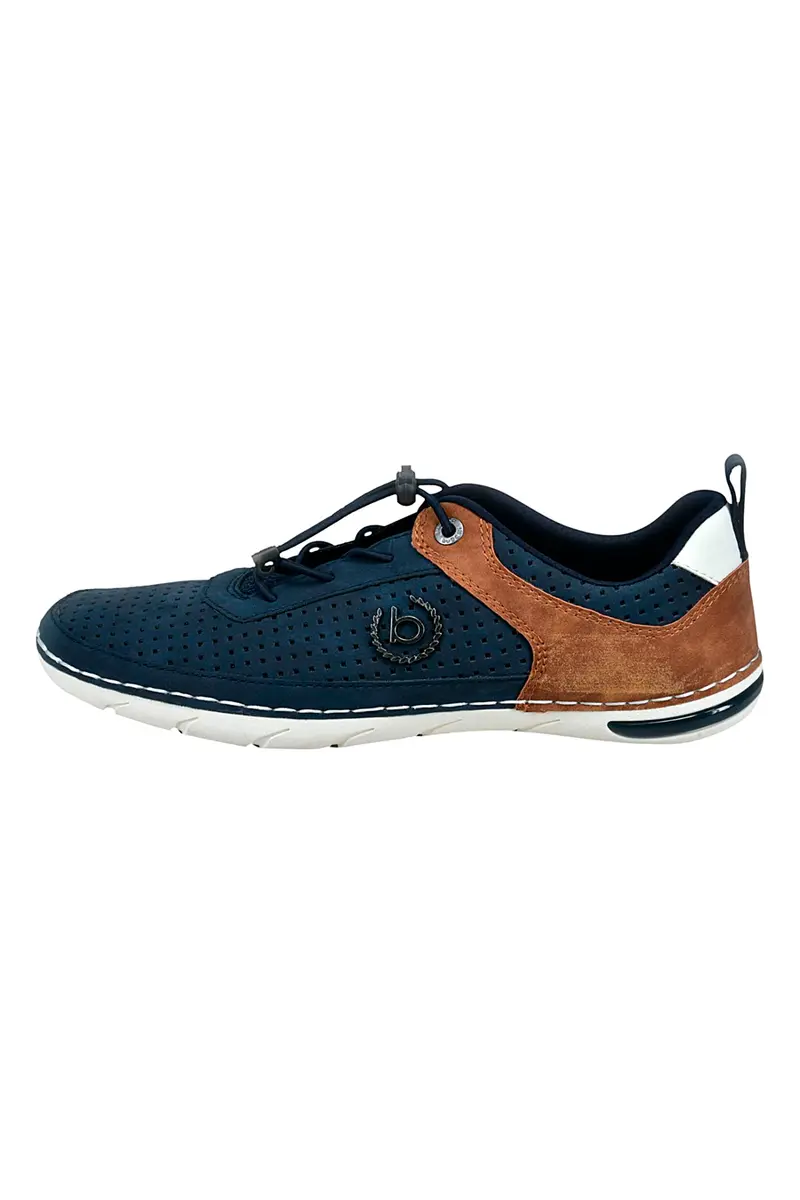 Stringate Blu Scuro con Tomaia Traforata BUGATTI 321ASG03