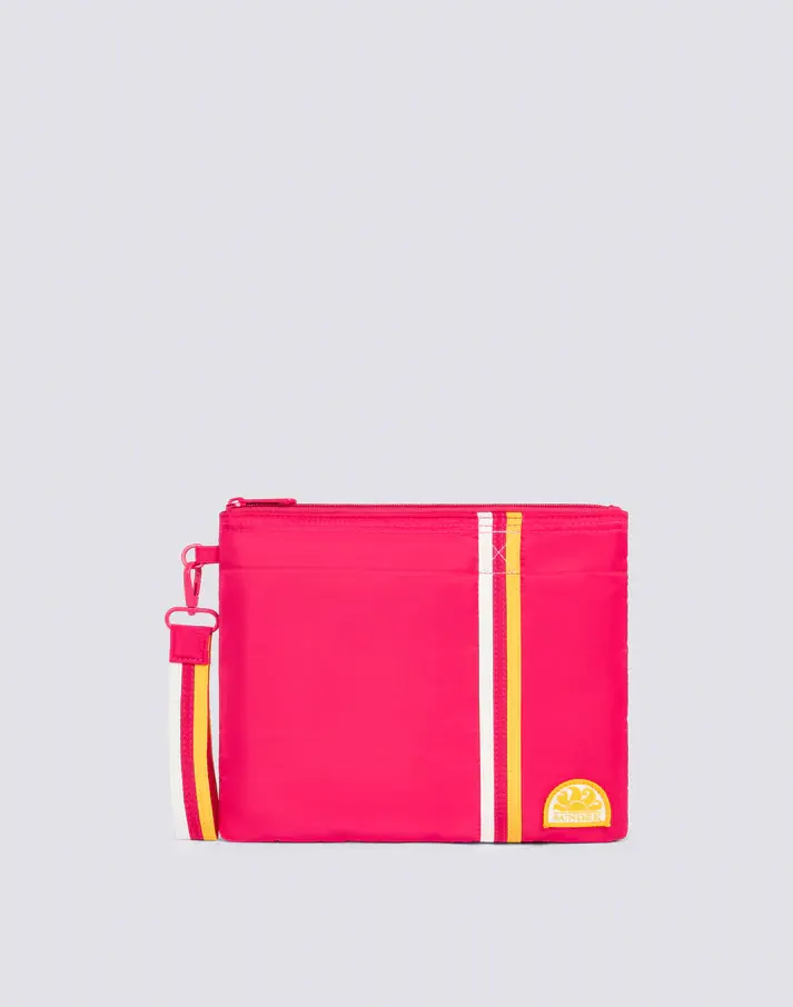 SUNDEK BORSA A MANO CON LACCI LATERALI E DETTAGLI ARCOBALENO AM377ABPY800 A7001
