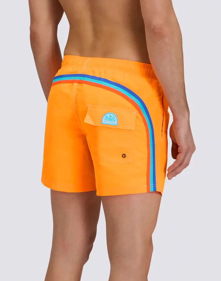 SUNDEK BOXER MARE CON ARCOBALENO E TASCHINO SUL RETRO UOMO M504BDTA100 A5301