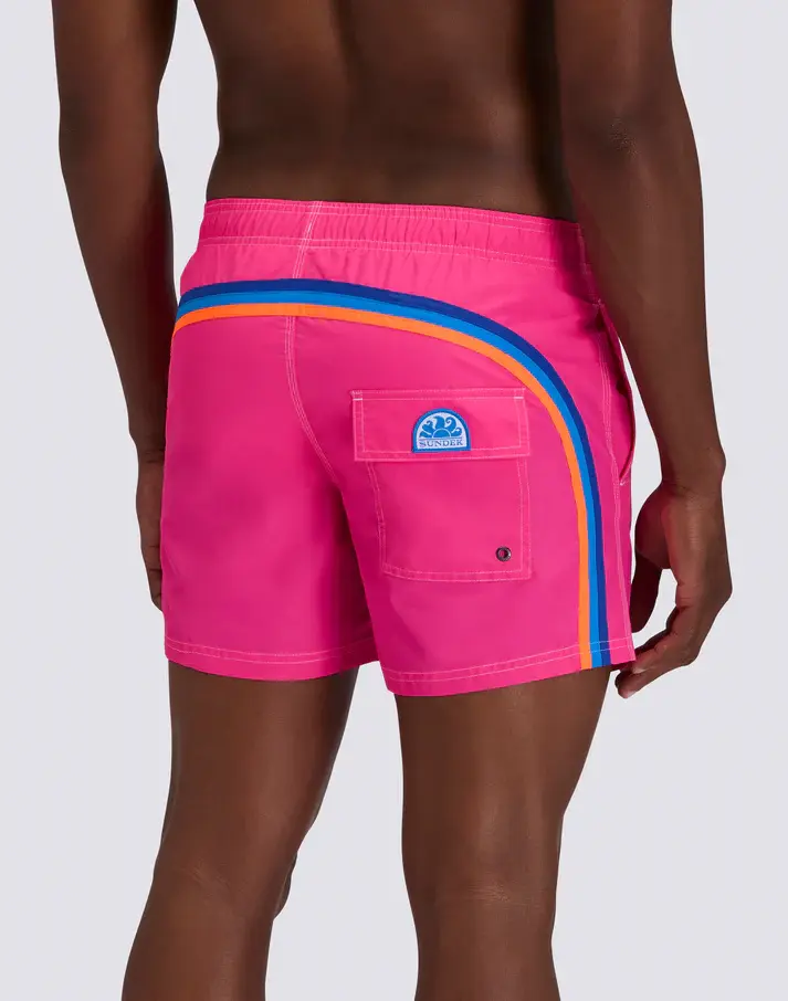 SUNDEK BOXER MARE CON ARCOBALENO E TASCHINO SUL RETRO UOMO M504BDTA100 A5501