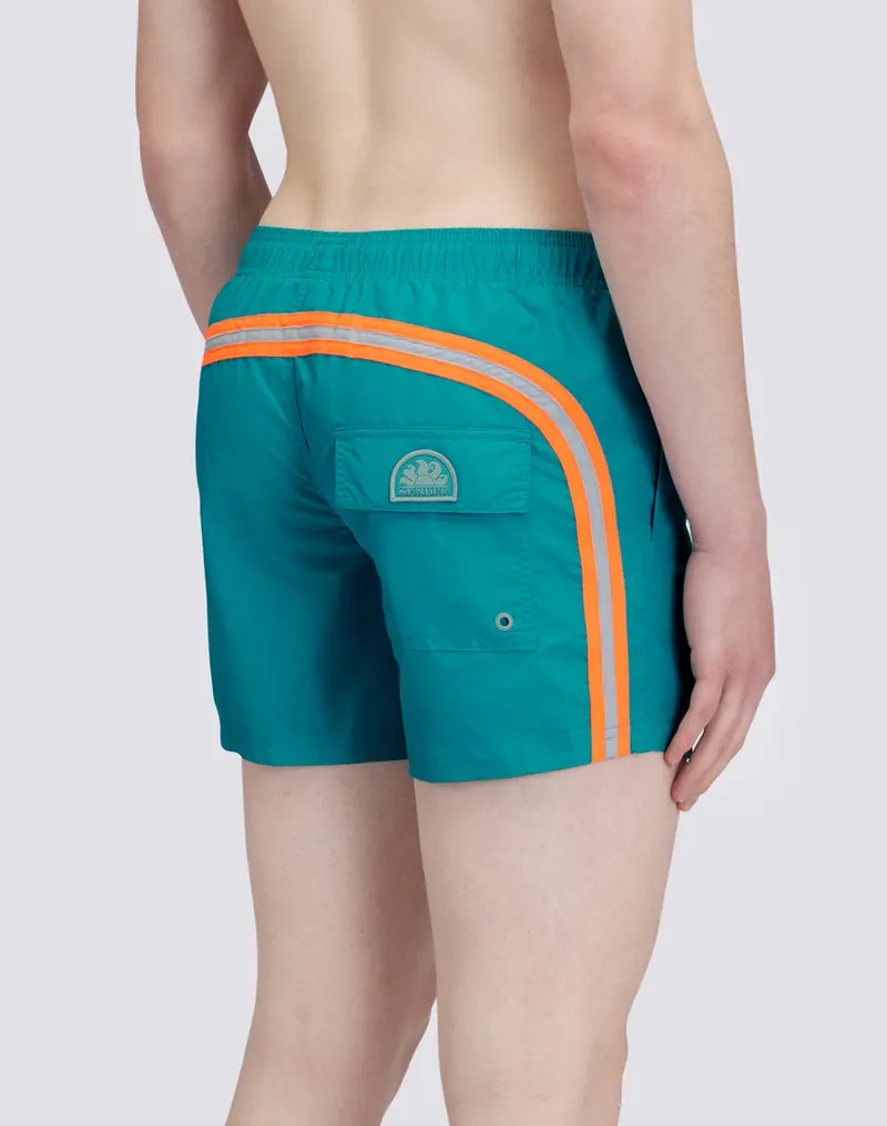 SUNDEK BOXER MARE CON DETTAGLIO ARCOBALENO SUL RETRO UOMO M504BDTA1Y1 95001
