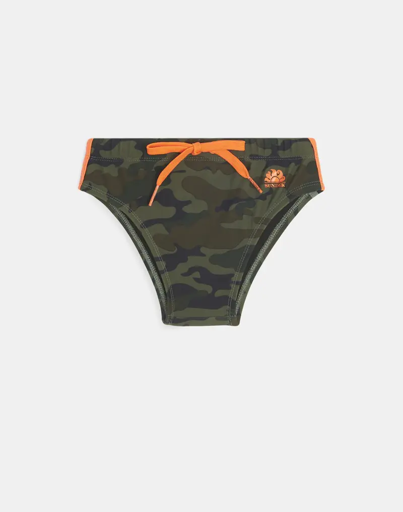 SUNDEK CAMOU SWIM BRIEF JR B279SSLY753 79853