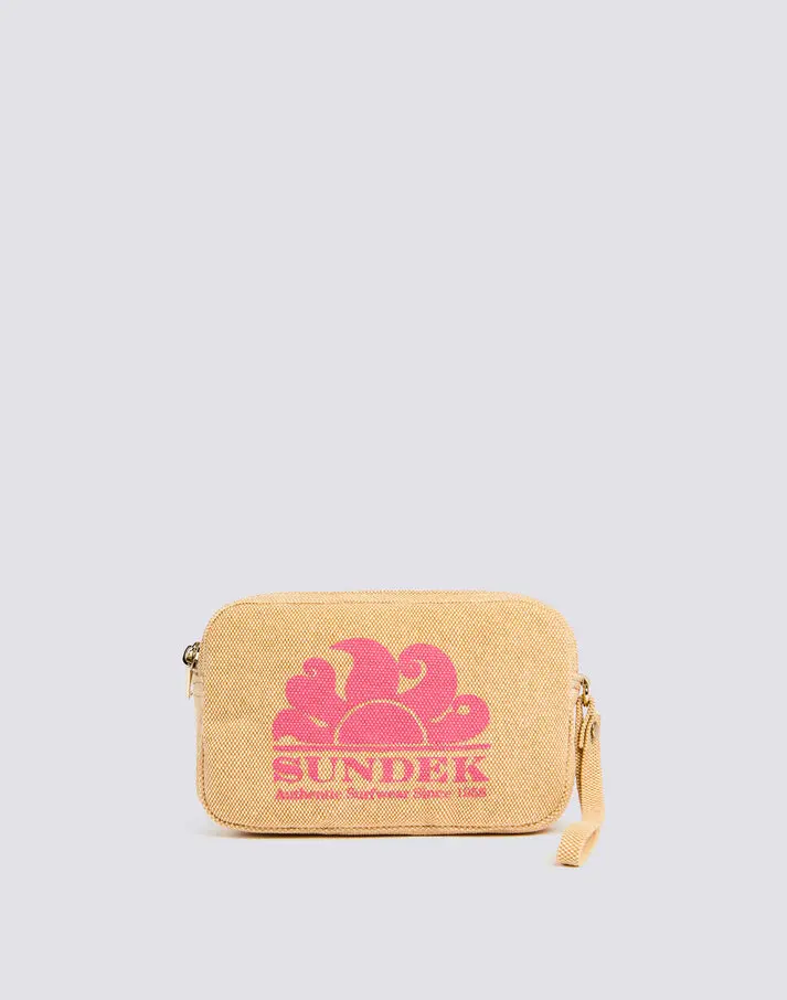 SUNDEK POCHETTE SAN DIEGO IN TELA CON LOGO AW910ABCA600 A7201