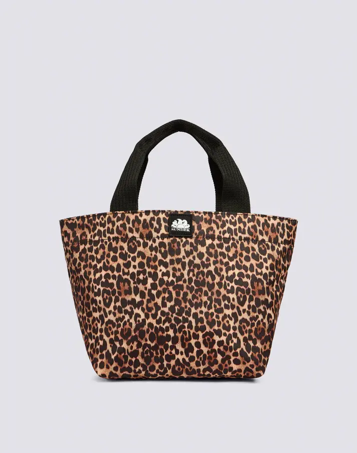 SUNDEK SMALL TOTE BAG LEOPARDATA CON CERNIERA AM058ABPS38L A728L
