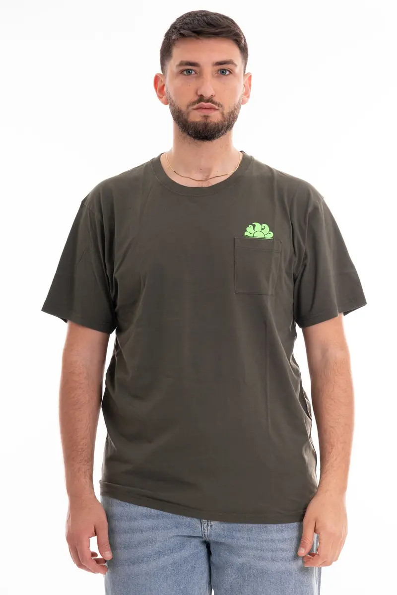 SUNDEK T-SHIRT CON LOGO SU TASCHINO UOMO M609TEJ7800 30201