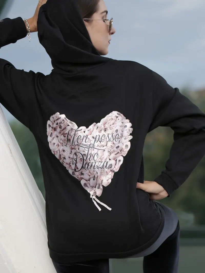SWEATSHIRT zip GRANDE Cuore • WHOLESALE