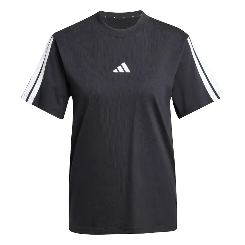 T-SHIRT ADIDAS ESSENTIALS 3-STRIPES SINGLE JERSEY NERA DONNA JM2393