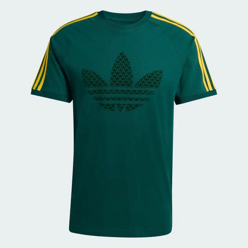 T-SHIRT ADIDAS ORIGINALS MONOGRAM INFILL 3S VERDE SMERALDO