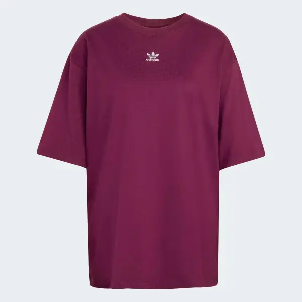 T-SHIRT DONNA ADIDAS ORIGINALS BOYFRIEND ESSENTIALS BORDEAUX