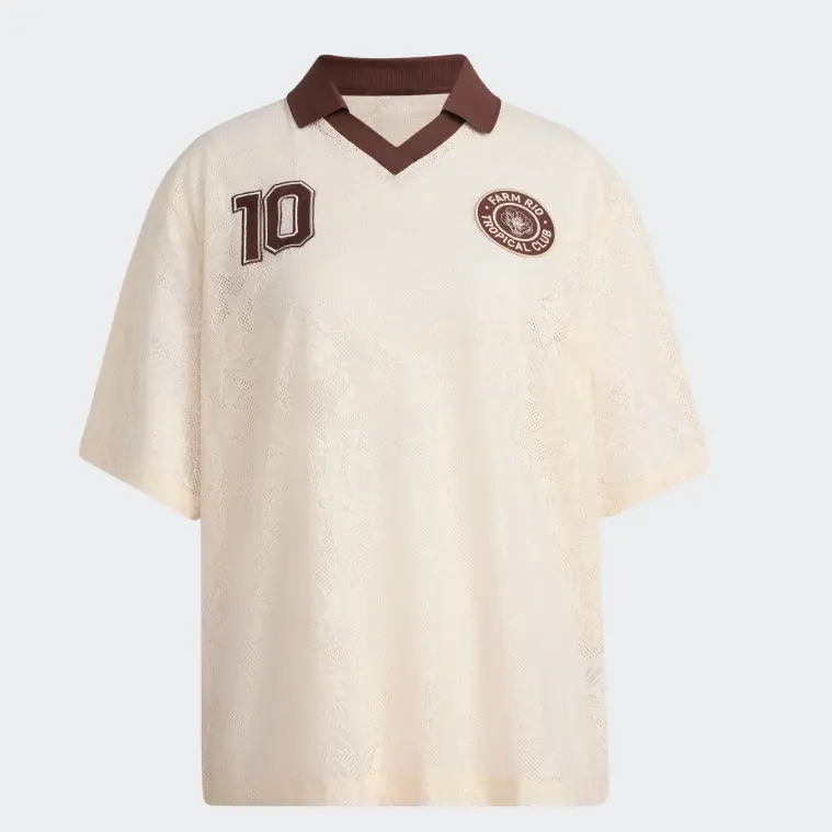T-SHIRT DONNA ADIDAS X FARM RIO TROPICAL CLUB CREMA