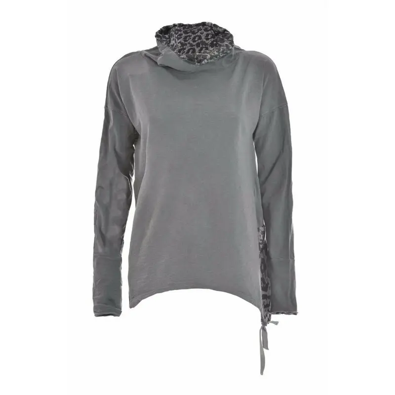 T-shirt grigia da donna Deha
