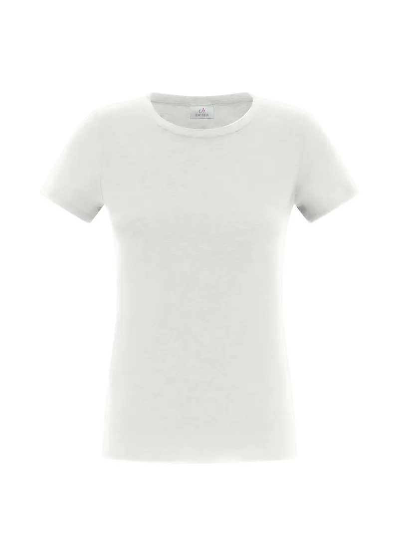 T-SHIRT IN COTONE ORGANICO STRETCH BIANCO