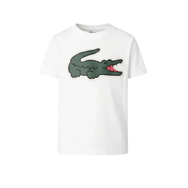 T-SHIRT JUNIOR UNISEX LACOSTE ULTRA DRY CON MAXI COCCODRILLO