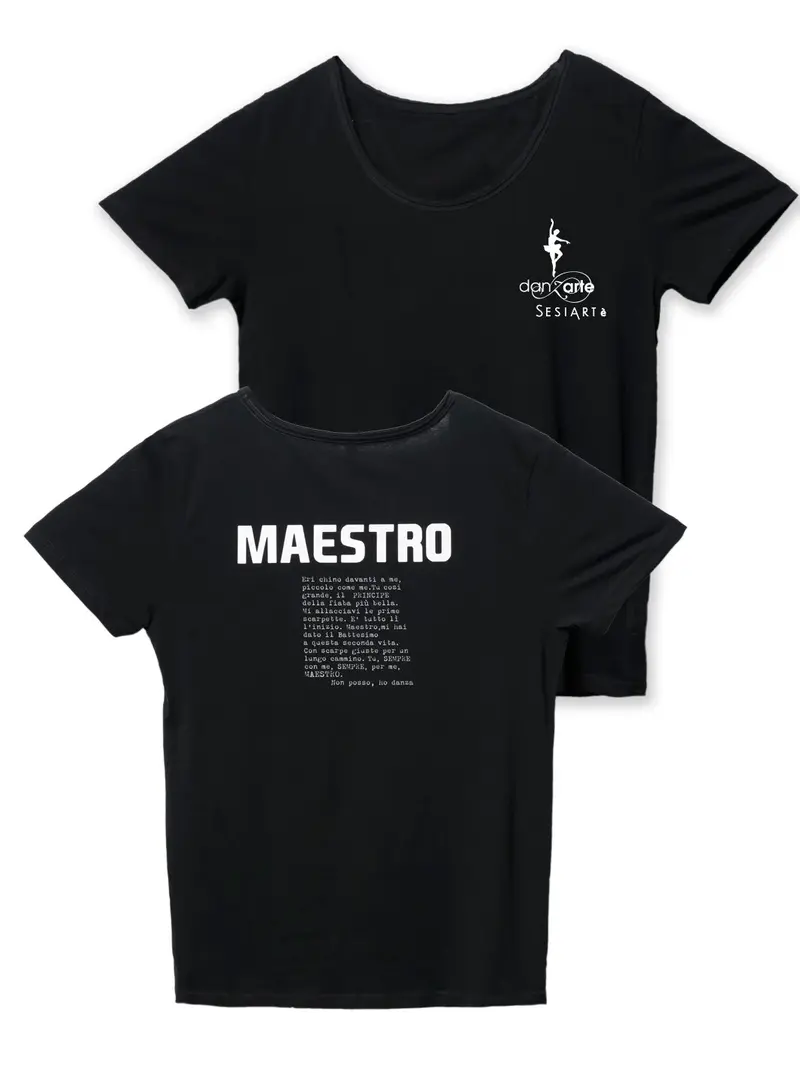 T- SHIRT MAESTRO PERSONALIZZABILE • DANZARTE - SESIARTE'