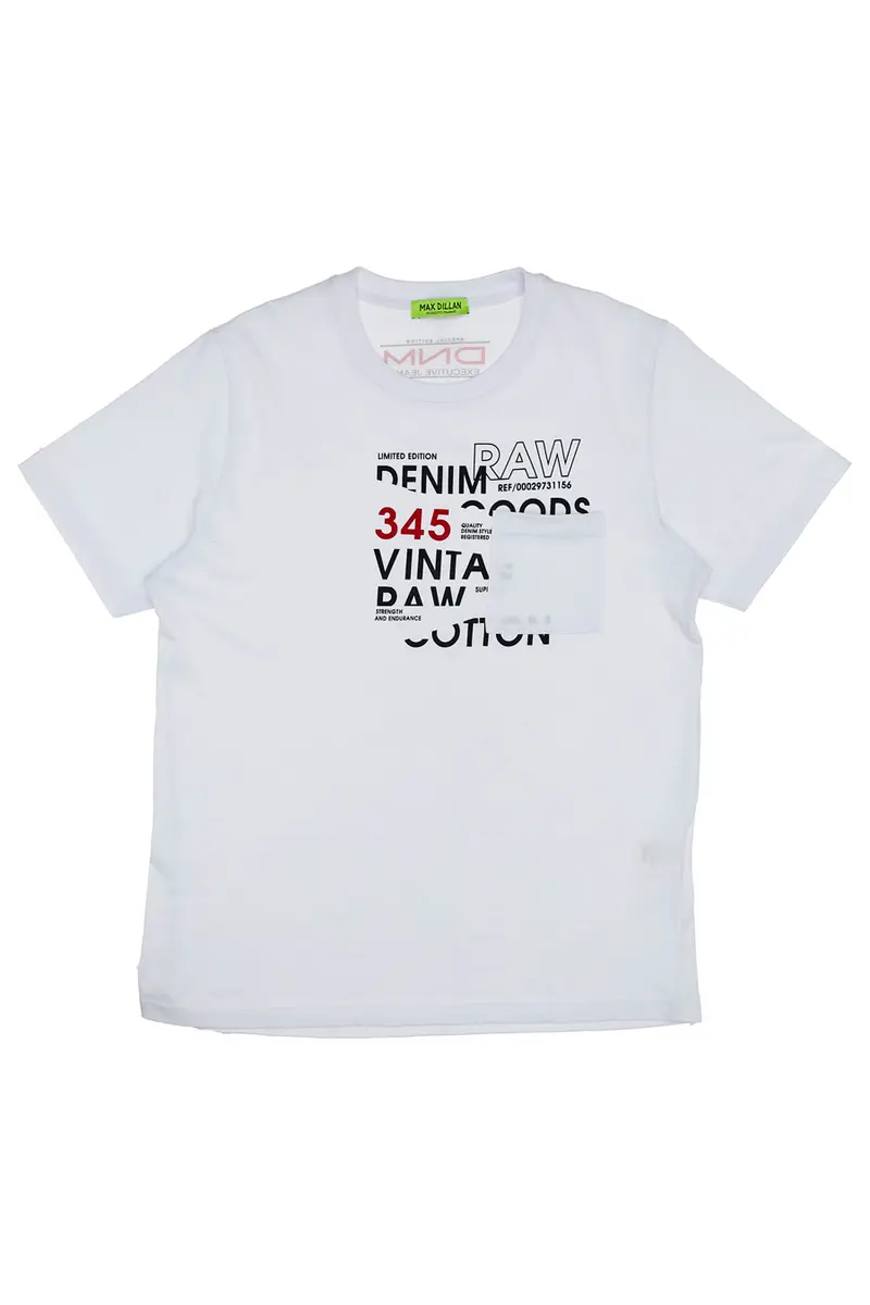 T-Shirt Max Dillan Man081 Bianca