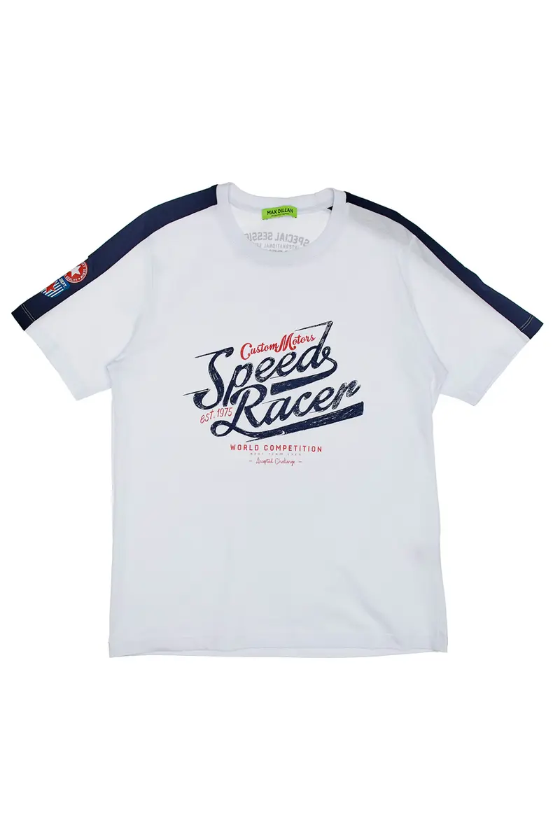 T-Shirt Max Dillan Man084 Bianca