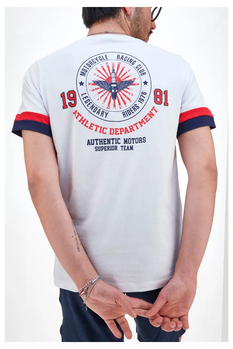 T-Shirt Max Dillan Man097 Bianca