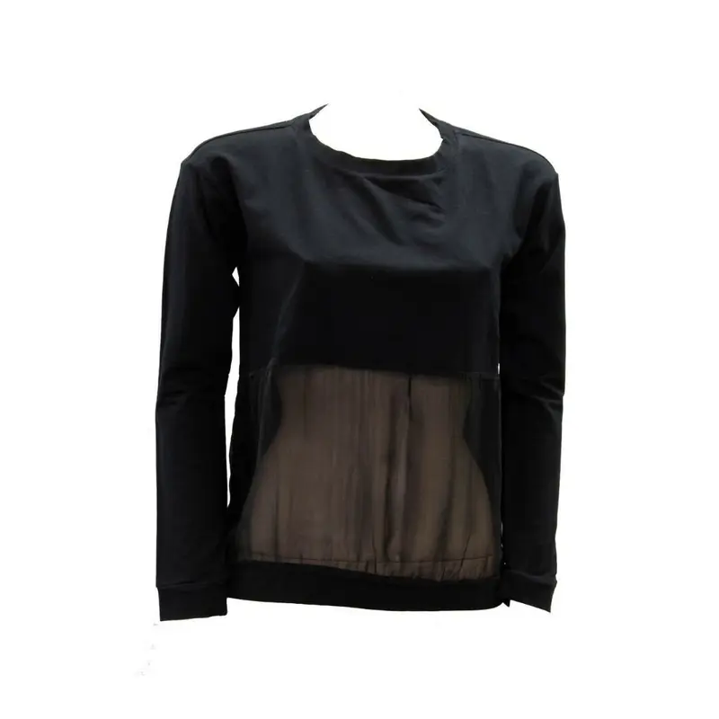 T-shirt nera da donna Deha