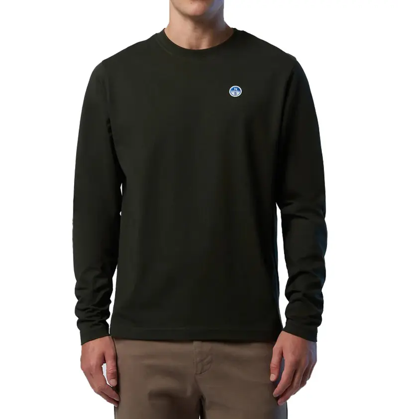 T-shirt North Sails manica lunga uomo maglia girocollo