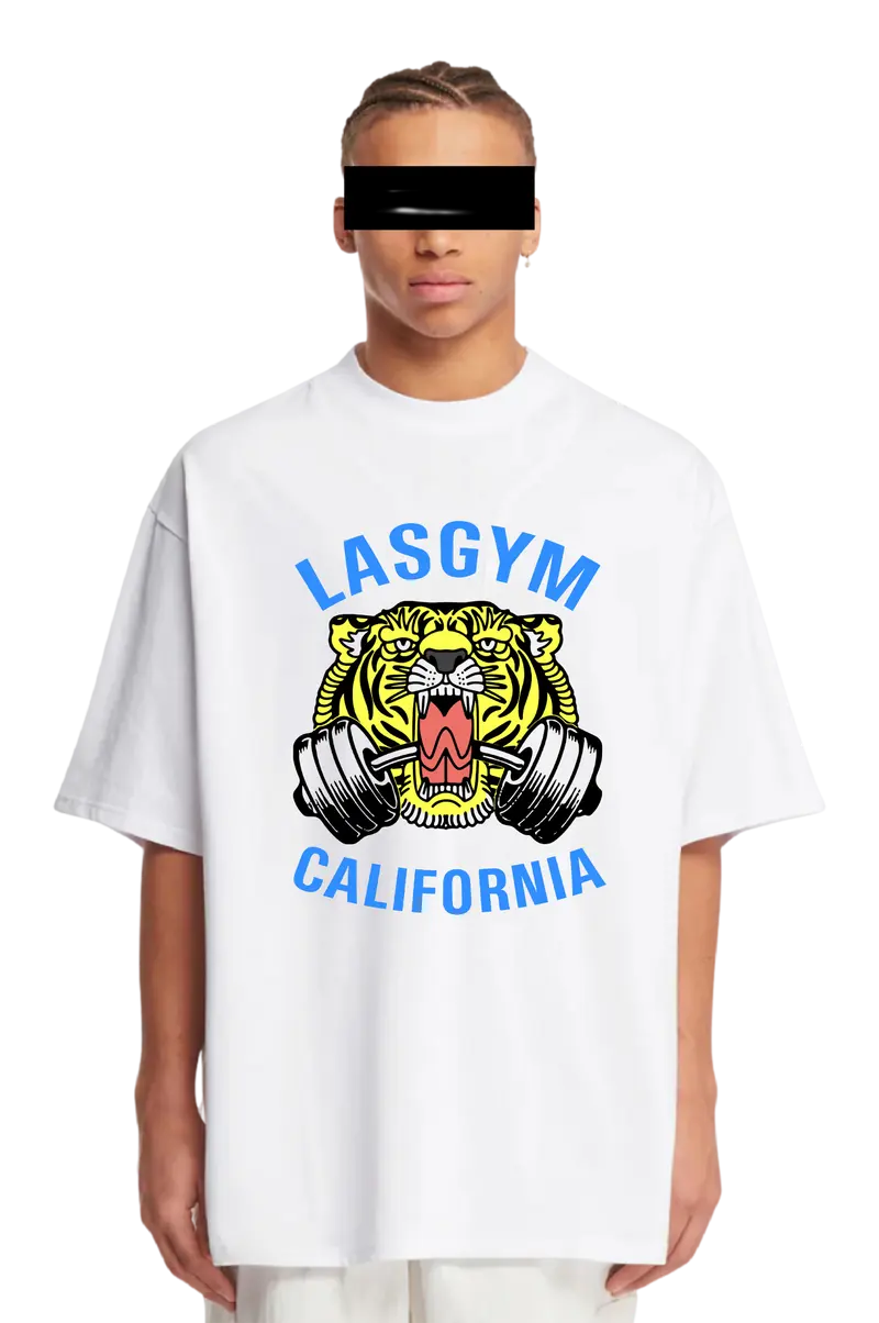T-shirt Oversize OLD TIGER BLUE UNISEX