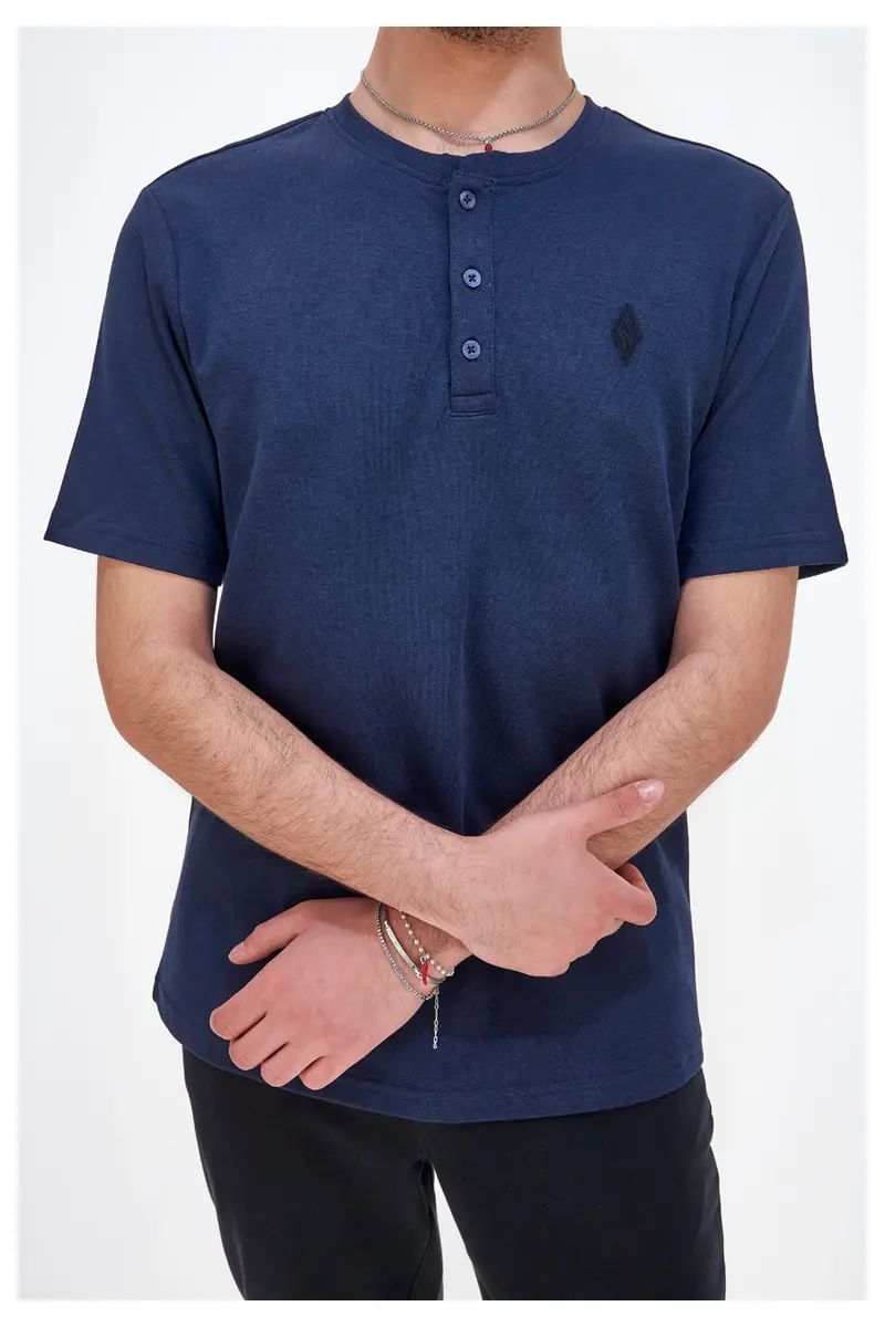 T-Shirt Skechers GOKNIT Blu Piquet