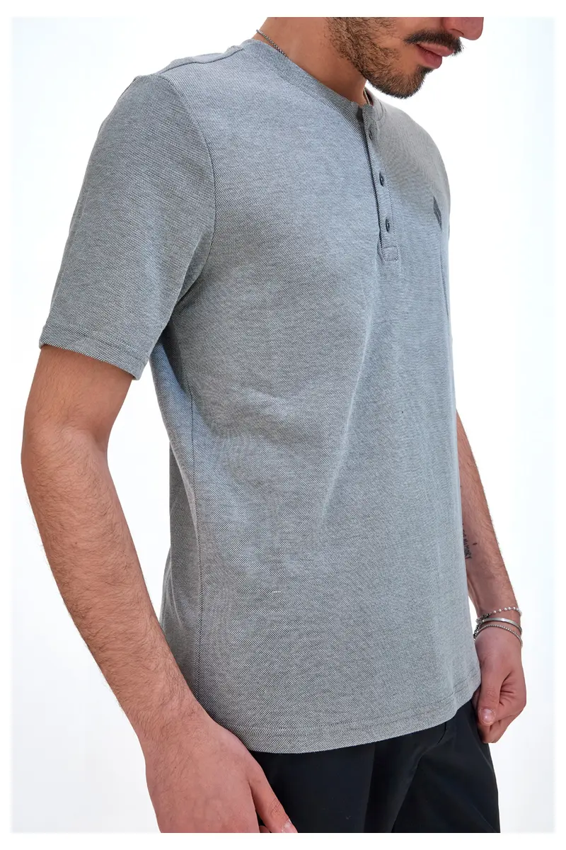 T-Shirt Skechers GOKNIT Grigia Piquet