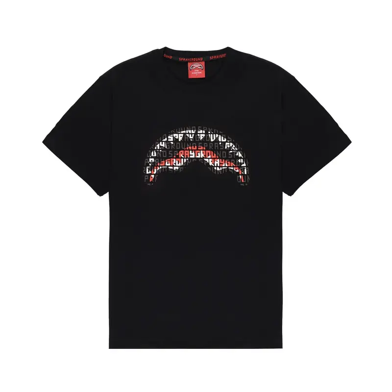 T-SHIRT SPRAYGROUND INFINITY SHARK NERA UOMO