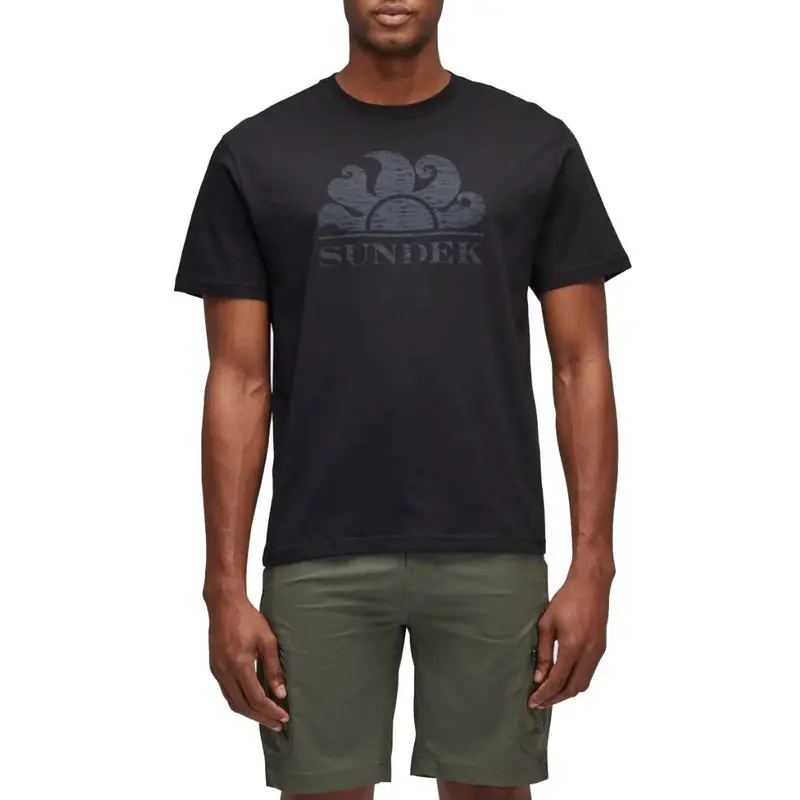 T-shirt Sundek uomo con logo maglia manica corta