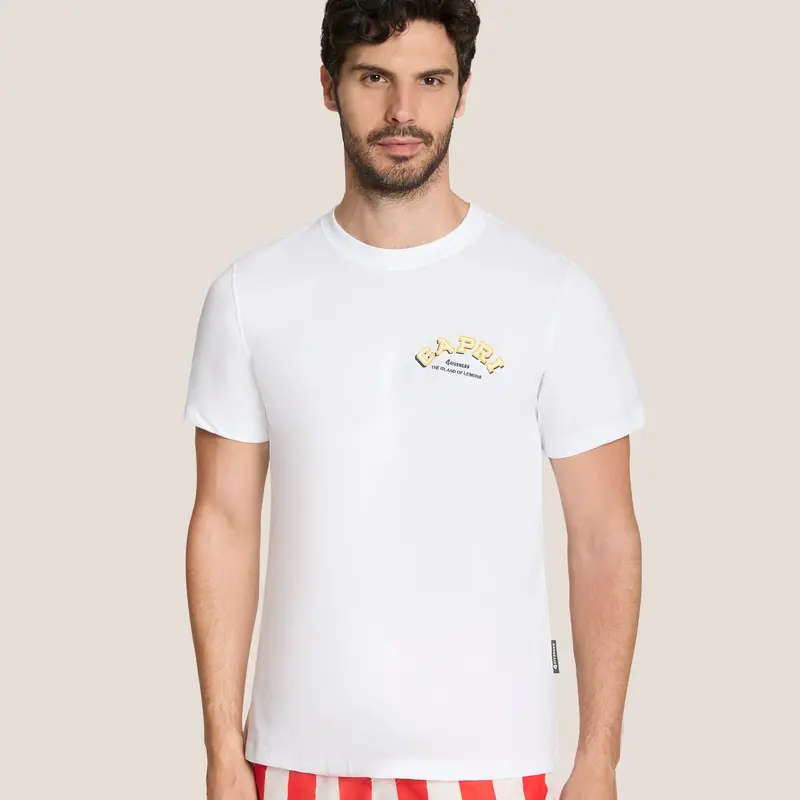 T-SHIRT UOMO 4GIVENESS COTONE PREMIUM CON GRAFICA RICAMATA