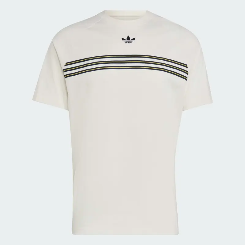 T-SHIRT UOMO ADIDAS ORIGINALS CHEST STRIPES BIANCO NUVOLA