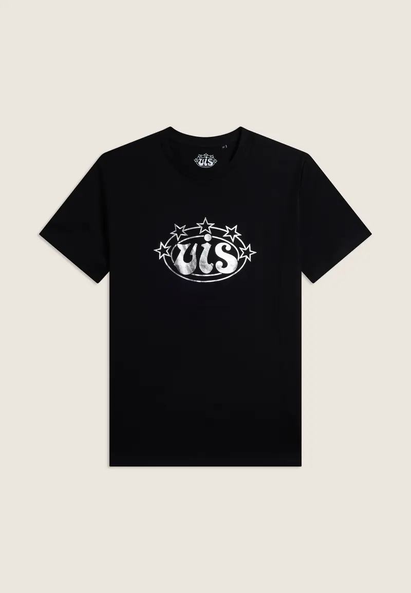 T-shirt Uomo Girocollo in Cotone con Logo VIS Argento