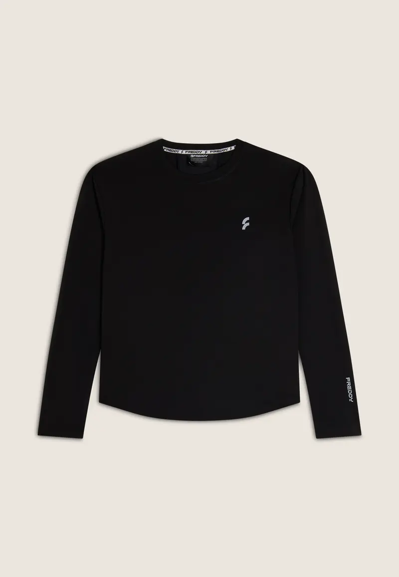 T-shirt Uomo Manica Lunga in Tessuto Tecnico con inserto mesh