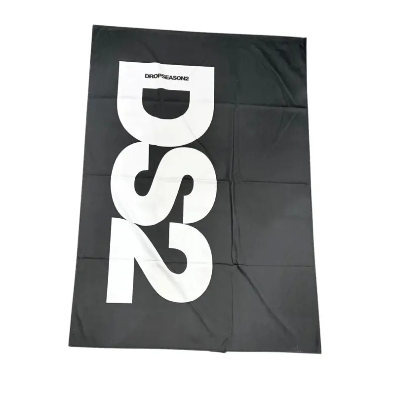 TELO MARE UOMO DROPSEASON2 NERO CON LOGO VERTICALE