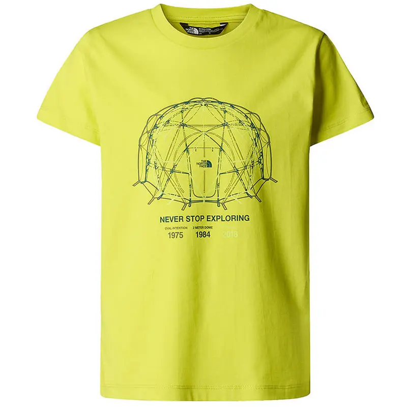 THE NORTH FACE GRAPHIC RELAXED T-SHIRT CON STAMPA AVANTI E LOGO SUL RETRO JR NF0A8AXGJE3