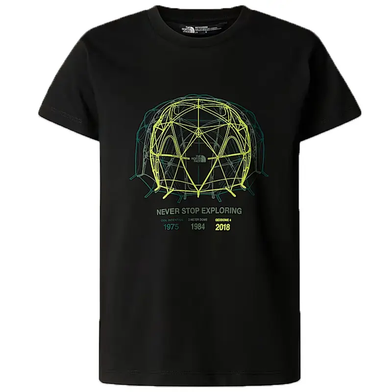 THE NORTH FACE GRAPHIC RELAXED T-SHIRT CON STAMPA AVANTI E LOGO SUL RETRO JR NF0A8AXGJK3