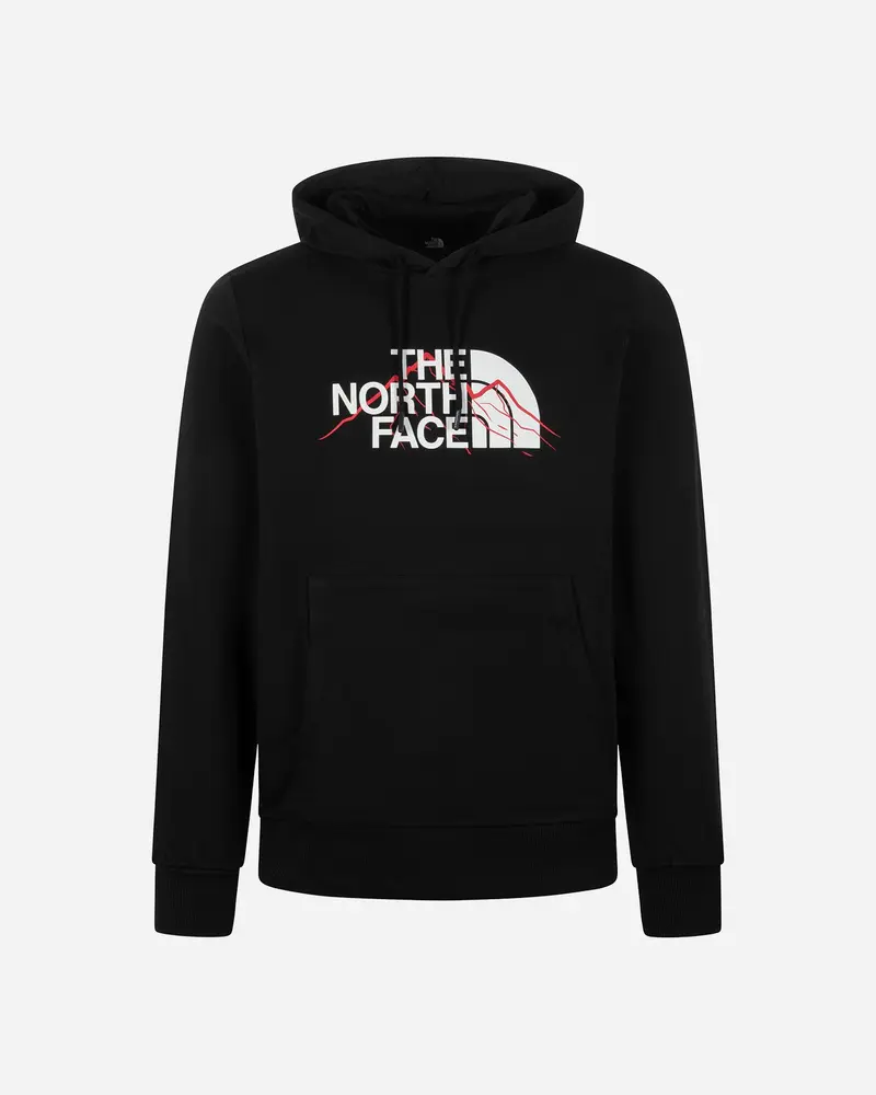 THE NORTH FACE MOUNTAIN LINE FELPA CON CAPPUCCIO E LOGO GRANDE UOMO NF0A8FM3JK3