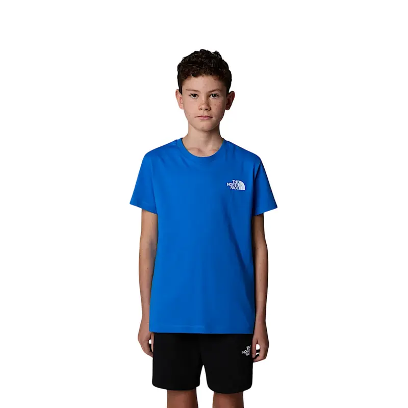 THE NORTH FACE REDBOX T-SHIRT IN COTONE CON LOGO AVANTI E STAMPA SUL RETRO JR NF0A89VT59J